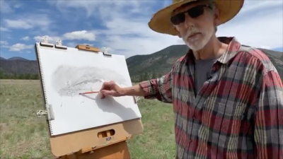 Landscape drawing lesson