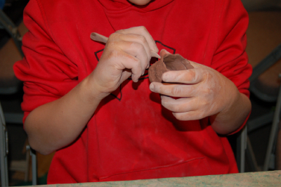 Making pottery