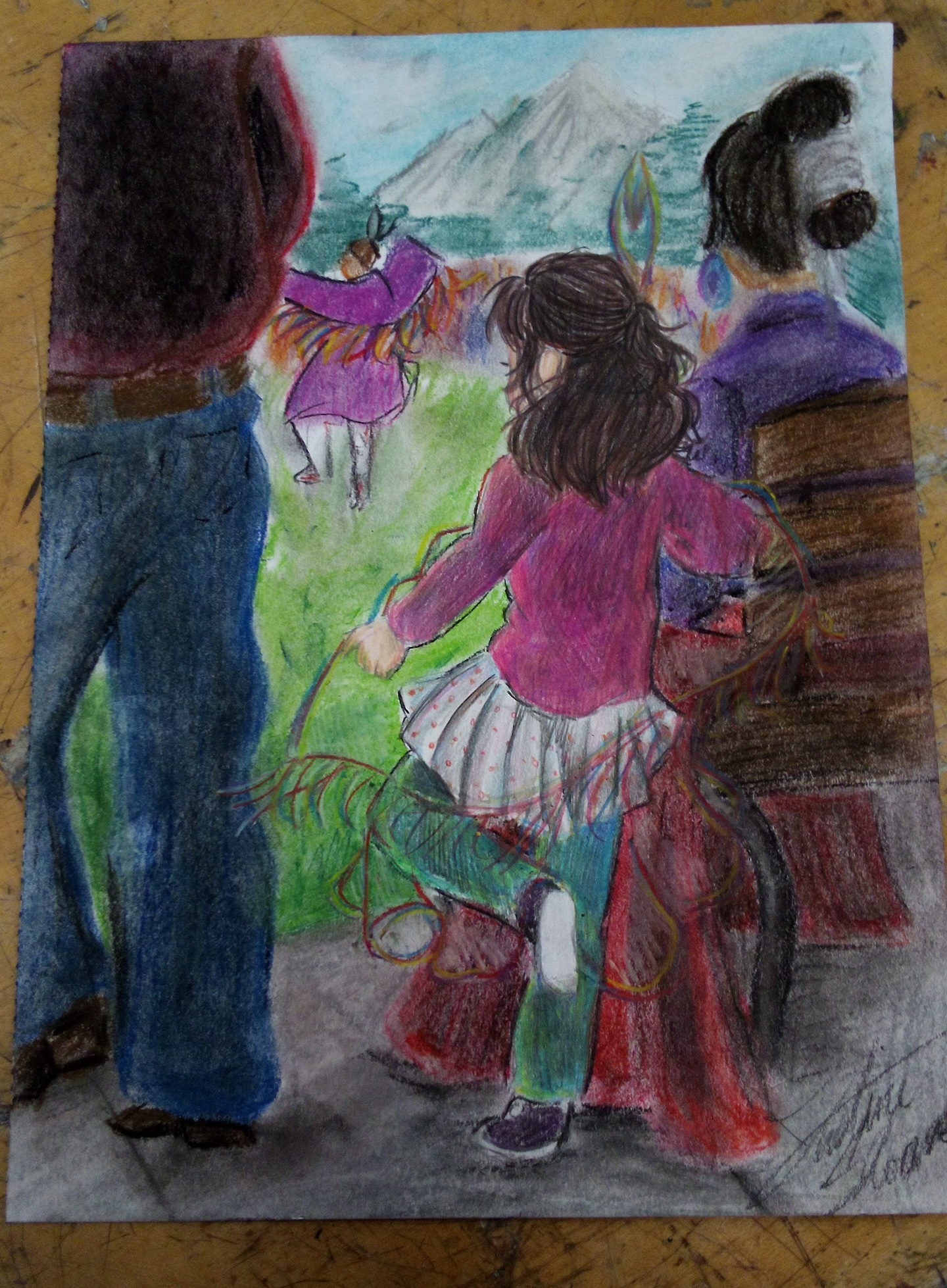 2nd Young Adult 2D Fine Arts (tie) – Future Dancer by Justine Sloan, 16 