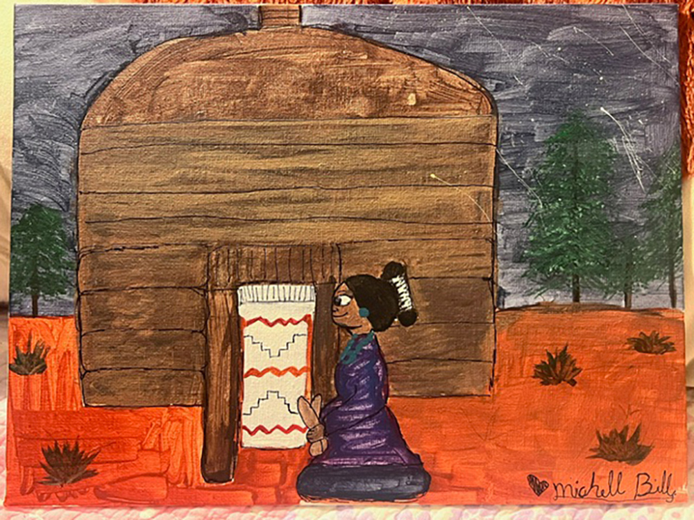 "Navajo Woman" by Michelle Billy, 8